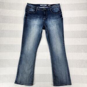 WallFlower Jeans Womens Juniors 15 Blue Stretch Denim Luscious Curvy Fit Grunge